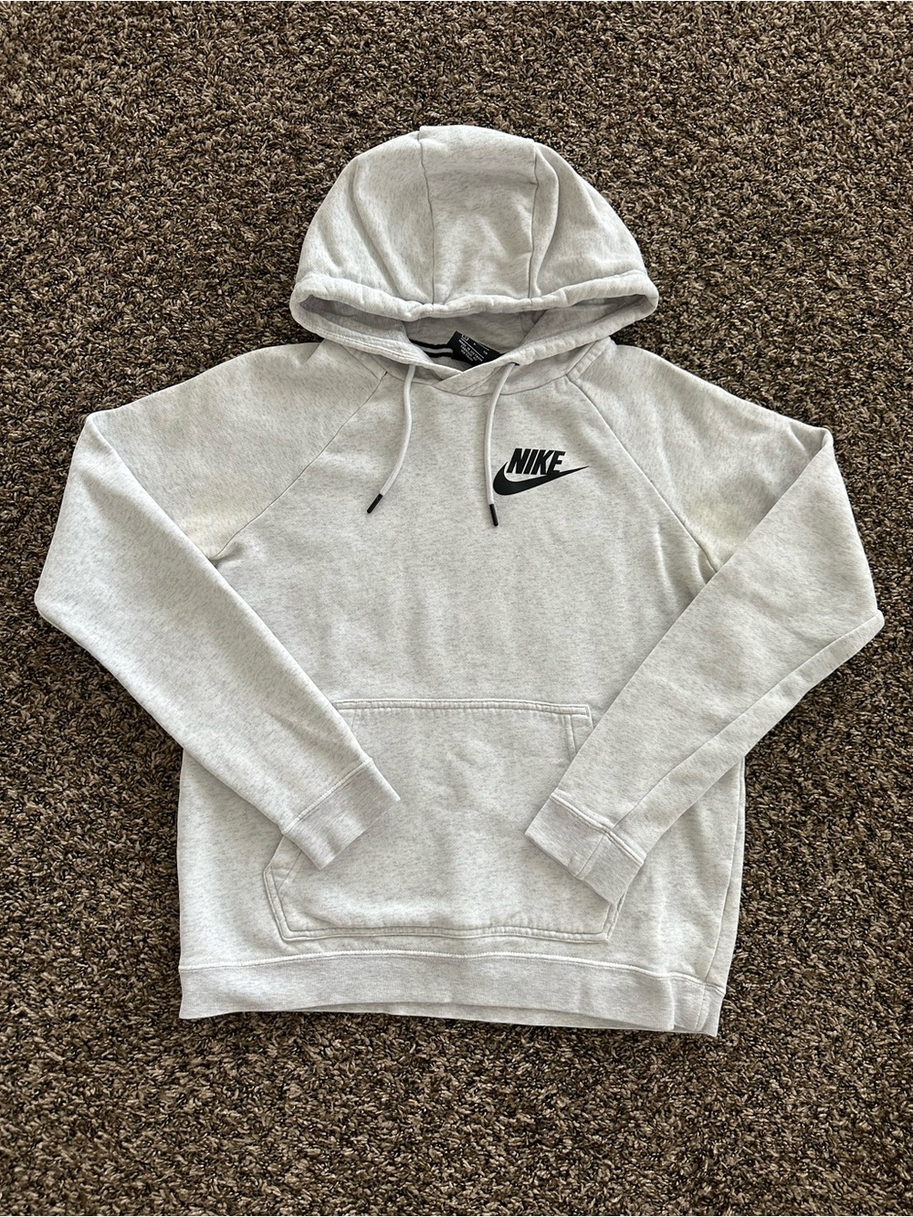 Nike Sportswear Essential Women's Fleece Hoodie - light grey heather - small